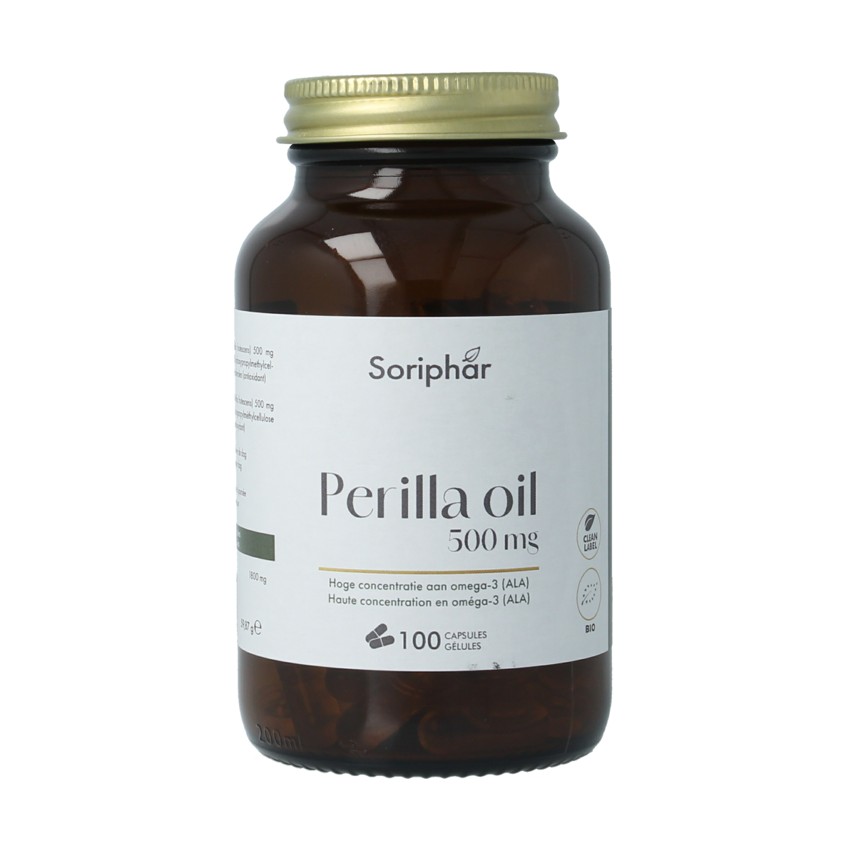 SoriaBel Perillan perilla olie 500mg bio 100.00 Capsules