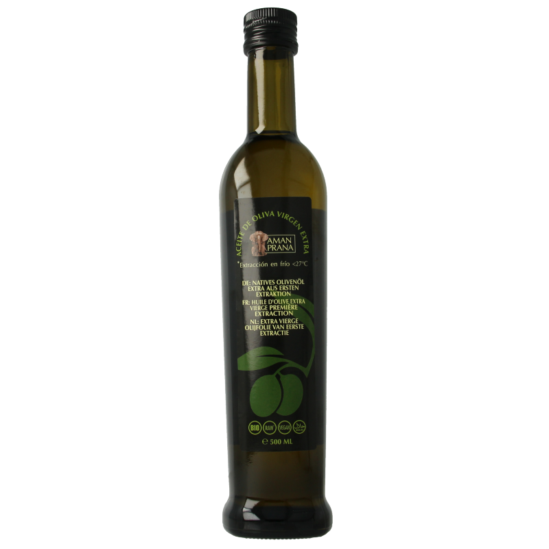 Amanprana Extra vierge olijfolie eerste extractie bio 500 Milliliter