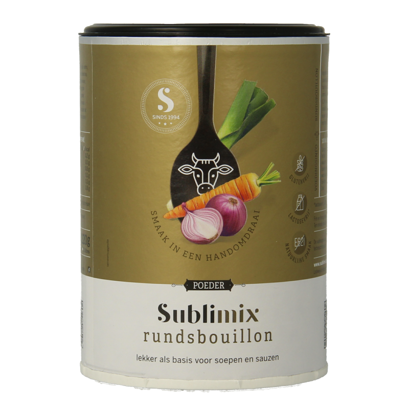 Sublimix Rundvleesbouillon glutenvrij 220 Gram