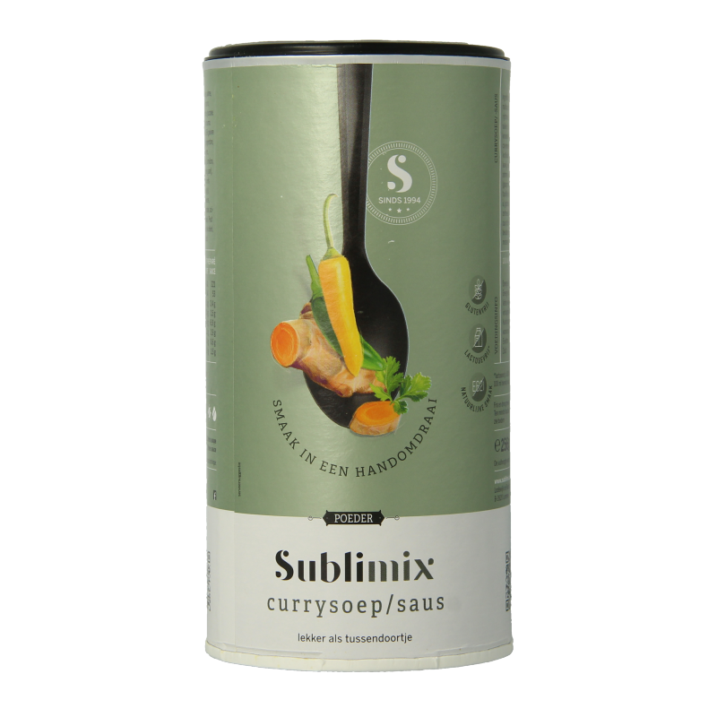 Sublimix Currysoep glutenvrij 256 Gram