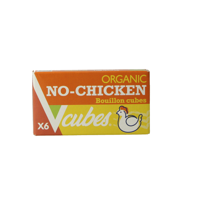 Vcubes Bouillonblokjes no chicken bio 72 Gram