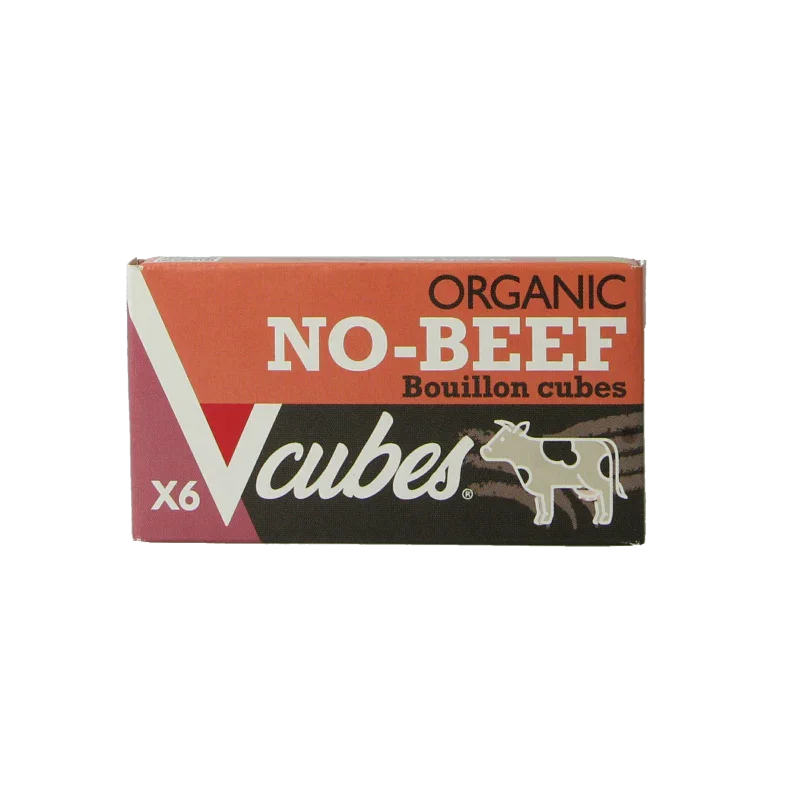 Vcubes Bouillonblokjes no beef bio 72 Gram