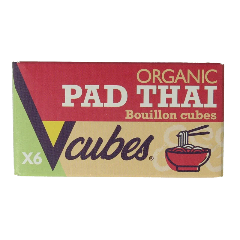 Vcubes Bouillonblokjes pad Thai bio 72 Gram