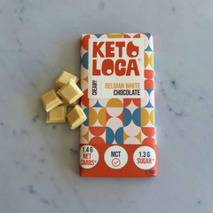 KETO LOCA Belgian white chocolate 100 Gram