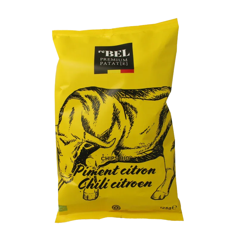 reBEL Aardappelchips chili lemon bio 125 Gram