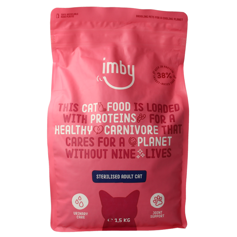 Imby Pet Food Kattenbrokken insecteneiwitten 1500 Gram