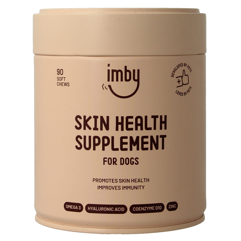 Imby Pet Food Huid & vacht supplement hond 90 Kauwtabletten