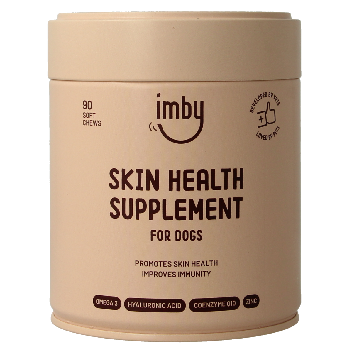 Imby Pet Food Huid & vacht supplement hond 90.00 Kauwtabletten