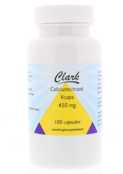 Clark Calcium citraat 450mg 100.00 Vegetarische capsules