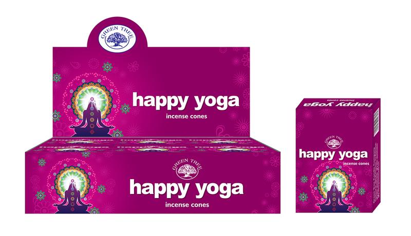 Green Tree Kegelwierook happy yoga 10 Stuks