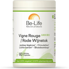 Be-Life Rode wijnstok 1800 bio 60 Softgels