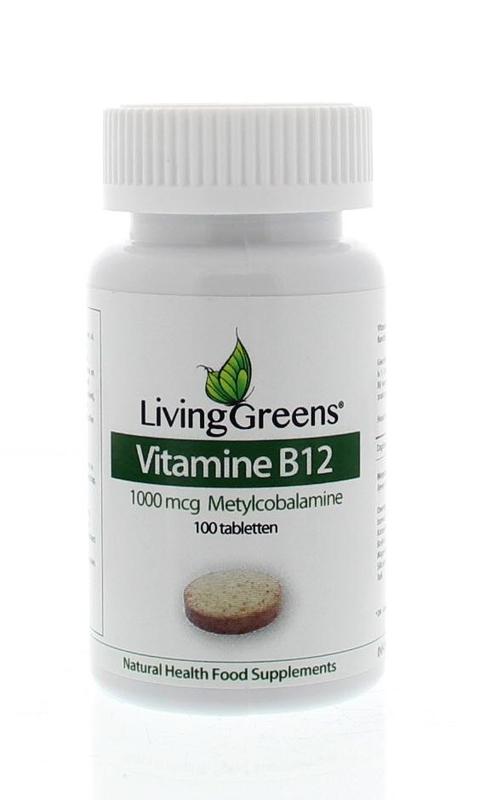 Livinggreens Vitamine B12 methylcobalamine 1000mcg 100 Tabletten