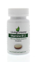 Livinggreens Vitamine B12 methylcobalamine 1000mcg 100 Tabletten
