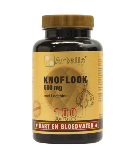 Artelle Knoflook 500mg + 250mg lecithine 100 Softgels