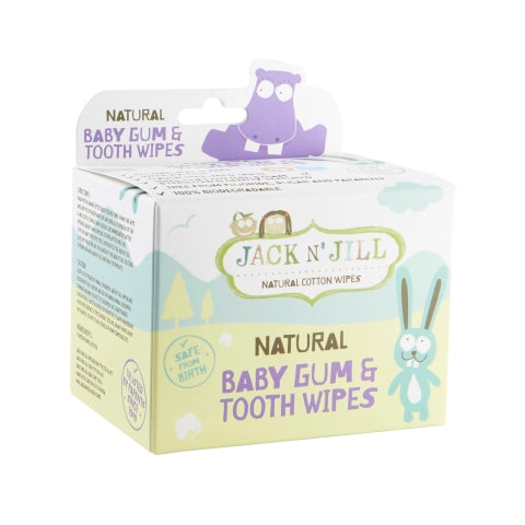 Jack N Jill Natural baby gum & tooth wipes 25 Stuks