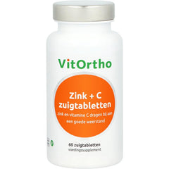 VitOrtho Zink + C zuigtabletten 60 Zuigtabletten