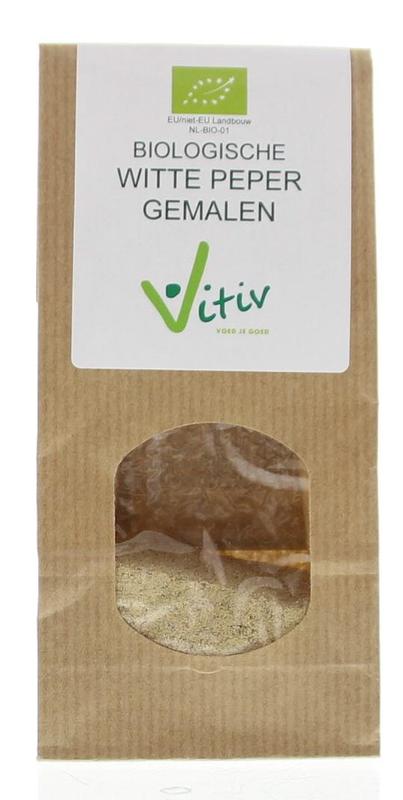 Vitiv Peper wit gemalen bio 40.00 Gram