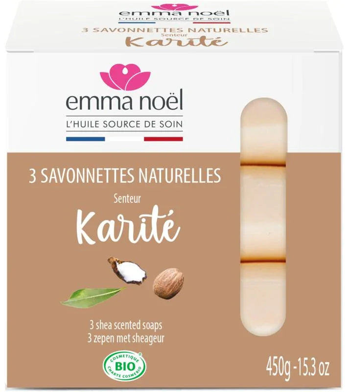 Emma Noel Sheabutter zeep 3 Stuks
