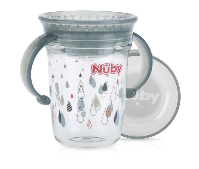 Nuby Wonder cup 240ml grijs 6+ maanden 1 Stuks
