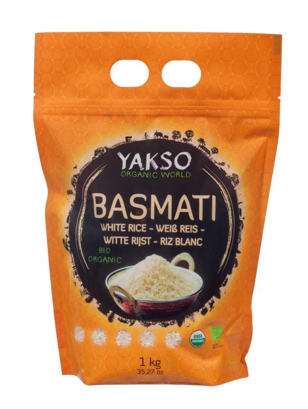 Yakso Basmati rijst wit bio 1 Kilogram