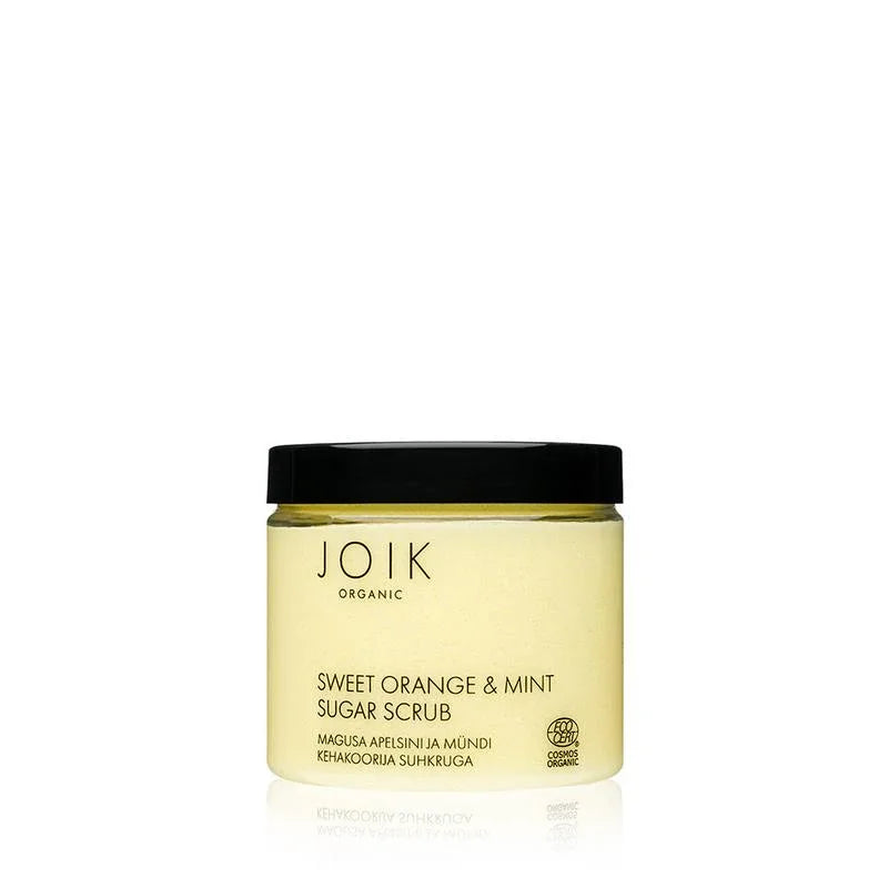 Joik Organics Sweet orange & mint sugar scrub vegan 210 Gram