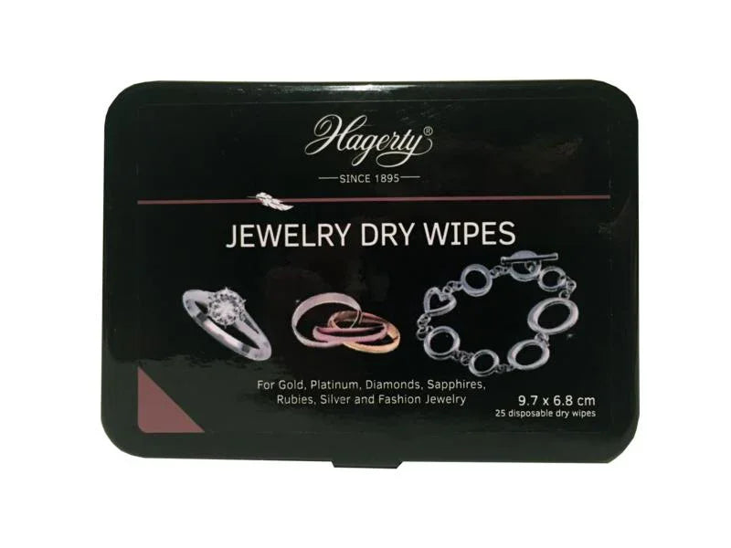 Hagerty Jewelry dry wipes 25 Stuks