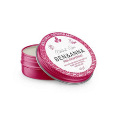 Ben & Anna Natural deodorant creme pink grapefruit blikje 45.00 Gram