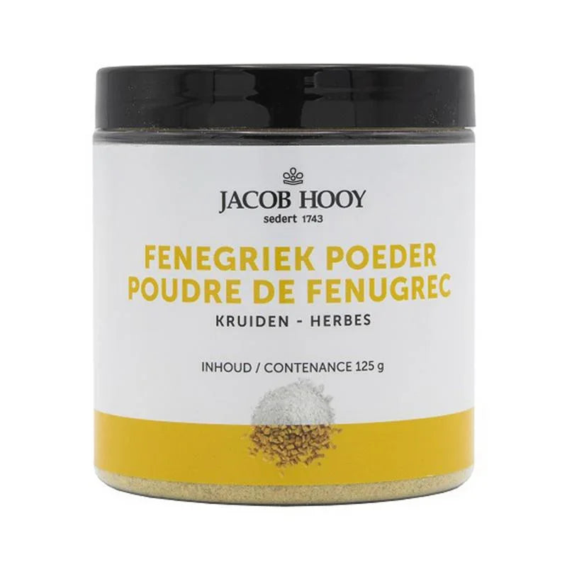 Jacob Hooy Fenegriekzaad gemalen pot 125 Gram