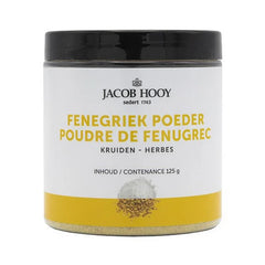 Jacob Hooy Fenegriekzaad gemalen pot 125 Gram