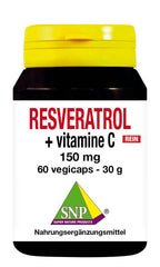SNP Resveratrol + vitamine C 150mg puur 60 Vegetarische capsules