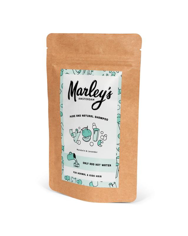 Marley's Amsterdam Shampoovlokken normaal haar -mandarijn & lavandin 50 Gram