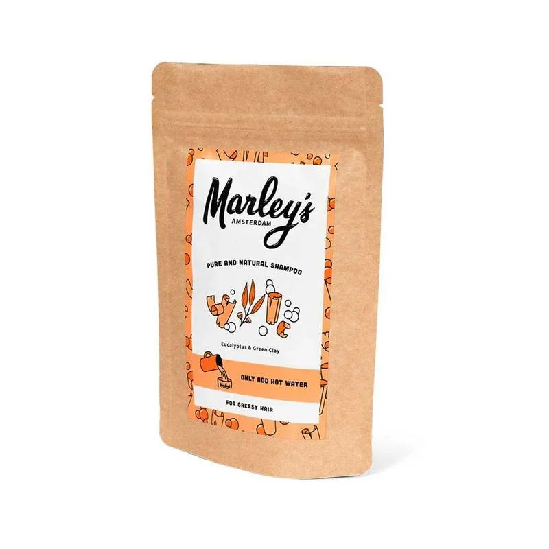 Marley's Amsterdam Shampoovlokken vet haar –eucalyptus & groene klei 50 Gram