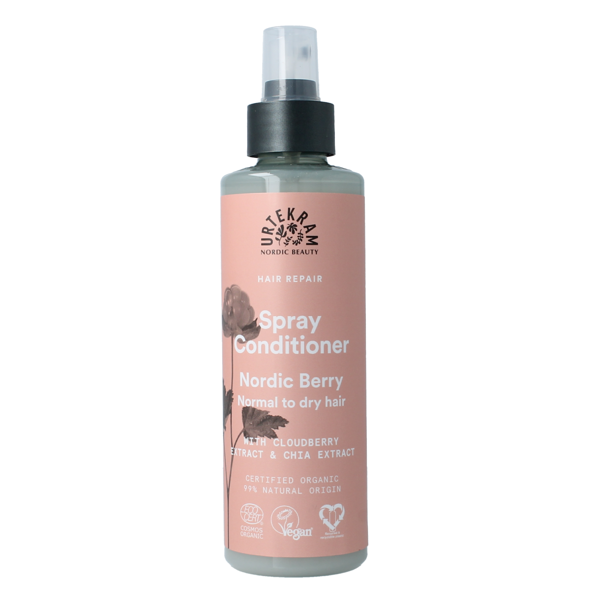 Urtekram Nordic berry spray conditioner normaal/droog haar 250.00 Milliliter