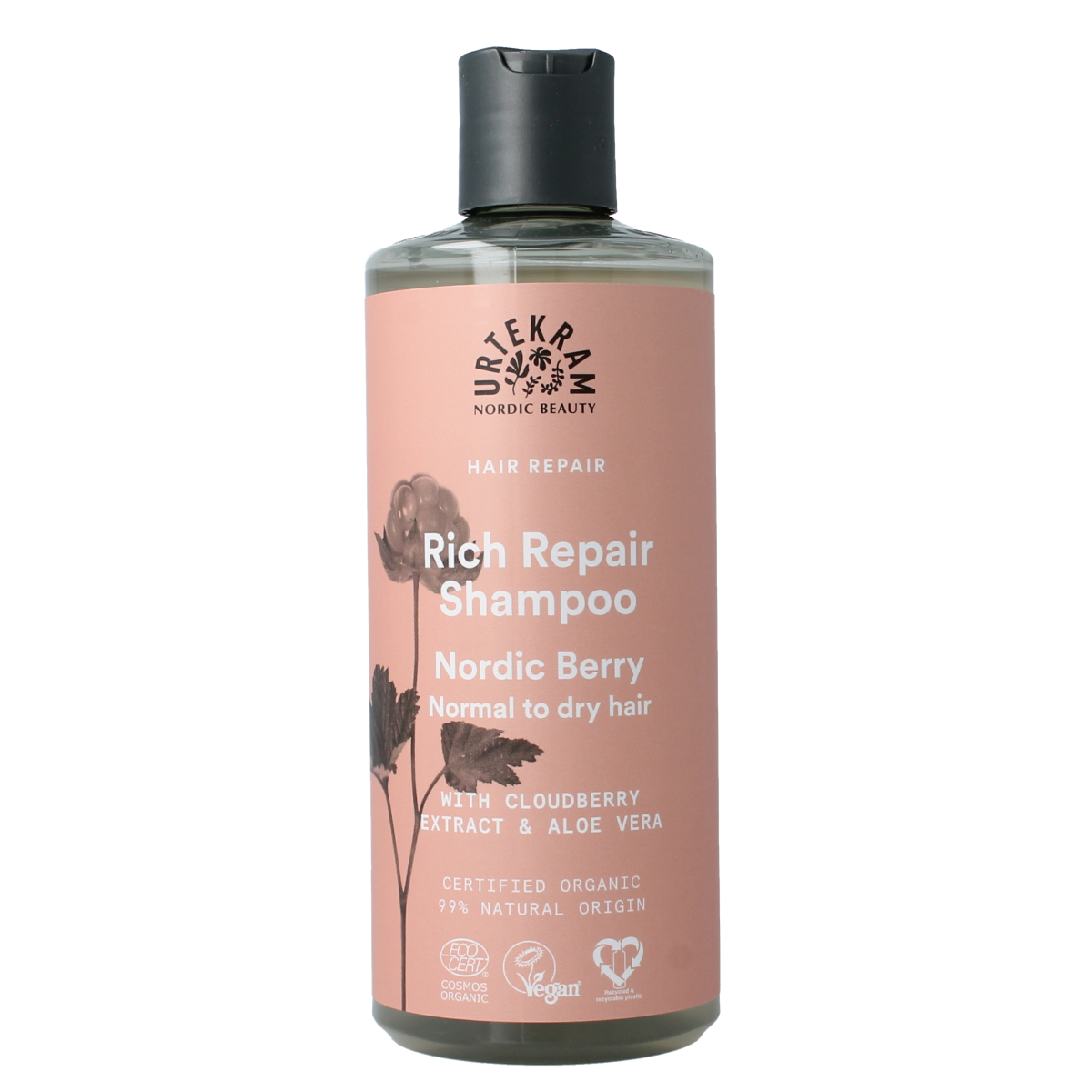 Urtekram Shampoo Nordic berry normaal/droog haar 500.00 Milliliter