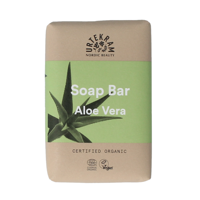 Urtekram Stukje zeep aloe vera bio 100.00 Gram