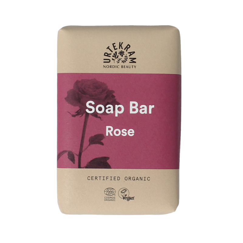 Urtekram Rozen stukje zeep bio 100 Gram