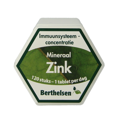 Berthelsen Zink gluconaat 20mg 120 Tabletten