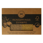 CC Hansen Kleine schuursponsjes plantenvezels uit kokosnoot 8 Stuks