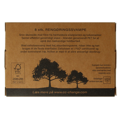 CC Hansen Kleine schuursponsjes plantenvezels uit kokosnoot 8 Stuks