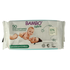 Bambo Nature wet wipes 50 Stuks