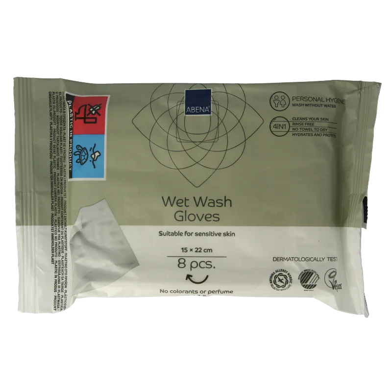 Abena Wet wash washandjes verzorgend 8 Stuks