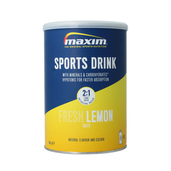 Maxim Sports drinkpowder tins fresh lemon 480 Gram