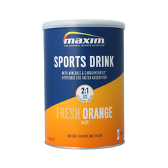 Maxim Sports drinkpowder tins fresh orange 480 Gram