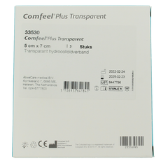 Medeco Comfeel plus 5 x 7cm transparant 3 Stuks