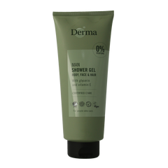Derma Man douchegel body, face & hair 350.00 Milliliter