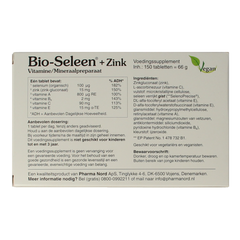 Pharma Nord Bio seleen & zink 150.00 Tabletten