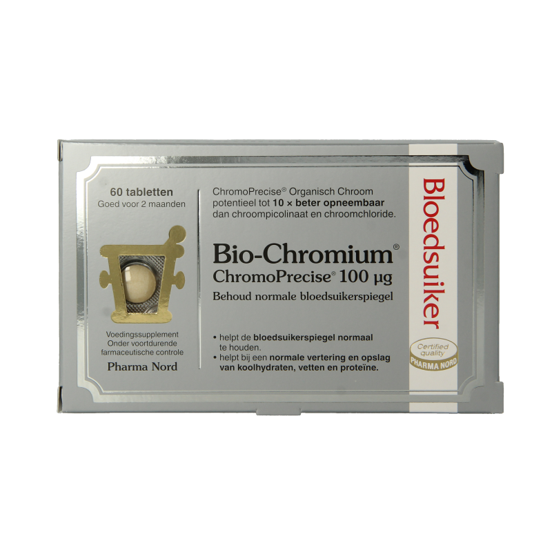 Pharma Nord Bio chromium bloedsuiker 60 Tabletten