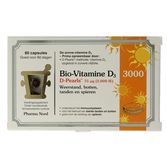 Pharma Nord Bio vitamine D3 75mcg 3000IE 80 Capsules