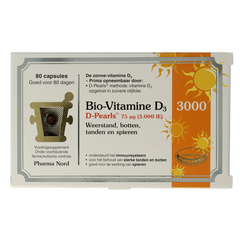 Pharma Nord Bio vitamine D3 75mcg 3000IE 80 Capsules
