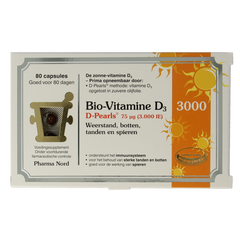 Pharma Nord Bio vitamine D3 75mcg 3000IE 80.00 Capsules